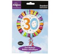 Anagram Globo De Helio Metálico Redondo 30 Cumpleaños 18" Multi
