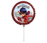 Anagram Ladybug-Miraculous - Balón Foil de 9 pulgadas - 23 cm - Se infla con aire, multicolor, 7A3779309