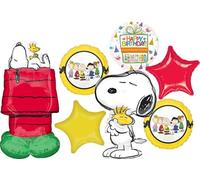 Anagram Peanuts - Suministros para fiesta de cumpleaños Airloonz Snoopy Doghouse - Ramo de globos para decoración
