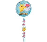Anagram Pokémon AirWalker - Globo de aluminio gigante de 66 pulgadas con Pikachu, decoración perfecta para cumpleaños de niños y fiestas temáticas
