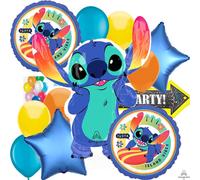 Anagrama Disney Stitch Party Supplies Globo de Aluminio Ramo de Globos Decoraciσn Accesorio de Fiesta Multicolor Licencia Oficial