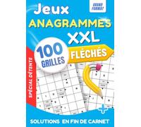 Anagrammes Fléchés pour Adultes: 100 grandes grilles de jeux de lettres | Détente et amusant | Grille 8x12 - Solutions incluses