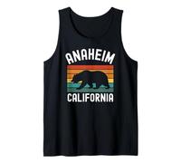 Anaheim California Bear Retro Orange County Beach 714 OC CA Camiseta sin Mangas