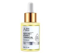ANAiRUi Aceite de Cúrcuma + Escualano + Vitamina C - Piel, Cuerpo, Cabello, Cutículas, Uñas - Vegano y Cruelty Free, 30ml
