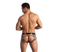 Calzoncillo y tanga eróticos de cuero y látex para hombre marca ANAIS MEN ANAIS MEN - COMICS JOCK BIKINI S