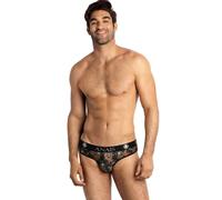 ANAIS MEN Power Slip - slip masculino con estampado de rosas y calaveras - XL