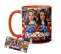 Anak Anak Tazas personalizadas con foto | Regalos personalizados | Taza personalizada Friend | Regalo personalizado | Regalos personalizados para hombre con Caricatura (Amigas)