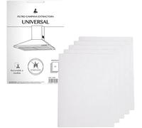 Anakel Home Filtros Antigrasa Universales para Campanas Extractoras Recortables a Medida | Medidas 60x45cm, Ignífugos, 5 unidades