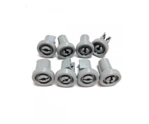 Anakel Home Kit de 8 ruedas para Cesto Superior de Lavavajillas, 50286967000, Compatible con Lavavajillas AEG, Corberó, Electrolux, Color gris, Ø 25 mm