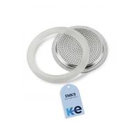 ANAKEL HOME Pack Repuesto Filtro y Junta para Cafetera Alicia 9 Tazas | Pack Compatible solo con Modelos EMK9 | Accesorios de Mantenimiento para Cafetera