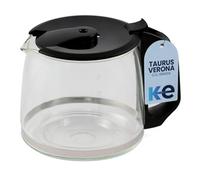 Anakel Home Repuesto Jarra Cafetera 086604 Compatible con Taurus Verona Versión II, Adaptable a Ecron y Magefesa Ristretto 1200 | Cristal, 12 Tazas, 1.2 Litros de Capacidad