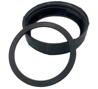 Anakel Home Repuesto Rosca y Junta 64184624 Compatible con Batidora de Vaso Braun Multiquick MX2050 | Type 4184/4186, 90 x 22 mm | Plástico, Color Negro