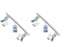 ANAKEL HOME Repuesto Tirador de Puerta 7432602 Compatible con Frigorífico Liebherr, Tirador Frigorífico | Incluye 2 Tapas Embellecedoras, Color Blanco, 31 cm (Paquete de 2)