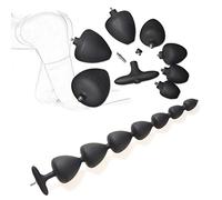 Anal Beads Cadena Anal Silicona Plug Anal Butt Plug Consolador Anal con Bolas Intercambiables Estimulación de Próstata Ano Masturbador Juguete Sexual para Hombres Mujeres(Ø4cm)
