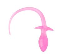 Anal Butt Plug cola de cerdo Butt Plug Bullet mujeres Anal Plug lesbiana Fairy Gspot juguetes sexuales para mujeres juegos(Pink)