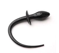 Anal Butt Plug cola de cerdo Butt Plug Bullet mujeres Anal Plug lesbiana Fairy Gspot juguetes sexuales para mujeres juegos(Black)
