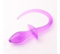 Anal Butt Plug cola de cerdo Butt Plug Bullet mujeres Anal Plug lesbiana Fairy Gspot juguetes sexuales para mujeres juegos(Lila)