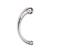 Anal Butt Plug Doble Extremo Acero Inoxidable Anal Plug Consolador Punto G Masturbador Metal Puro Pene P Spot Máquina Sexual Juguetes Sexuales para Hombres y Mujeres(Silver,S)
