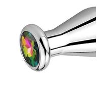 Anal Butt Plug Enchufe Anal Grande Iluminación de Metal Modelado Acero Inoxidable Butt Plug Mujeres Hombres Anal Masturbador Consolador Pareja Adule Juguete Entrenador(Color)