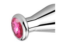 Anal Butt Plug Enchufe Anal Grande Iluminación de Metal Modelado Acero Inoxidable Butt Plug Mujeres Hombres Anal Masturbador Consolador Pareja Adule Juguete Entrenador(Rose)