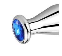 Anal Butt Plug Enchufe Anal Grande Iluminación de Metal Modelado Acero Inoxidable Butt Plug Mujeres Hombres Anal Masturbador Consolador Pareja Adule Juguete Entrenador(Darkblue)