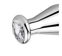 Anal Butt Plug Enchufe Anal Grande Iluminación de Metal Modelado Acero Inoxidable Butt Plug Mujeres Hombres Anal Masturbador Consolador Pareja Adule Juguete Entrenador(White)