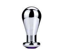 Anal Butt Plug S/M/L Metal Diamond Butt Plug Masturbador Cuentas anales En forma de pera Enchufe anal de acero inoxidable Máquina sexual Juguetes sexuales Herramientas sexuales(M)
