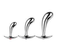 Anal Butt Plug SM Metal Aleación de aluminio Conjuntos de tapones para el ano Masturbador en forma de ancla Máquina sexual para punto G Butt Plug Juguetes sexuales anales para hombres y mujeres(Silver