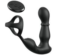 ANAL FANTASY ELITE COLLECTION - ANILLO Y MASAJEADOR ANAL VIBRADOR CON CONTROL REMOTO