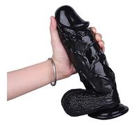 Anal Gigante XXL Grande de 7 Cm de Diámetro, Multicolor Opcional, Suave por Fuera y Duro por Dentro, Estimula el Punto G para Ti, un Juguete Sexual para Jugadores de Alta Gama(Black)