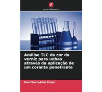 Análise TLC da cor do verniz para unhas através da aplicação de um corante penetrante