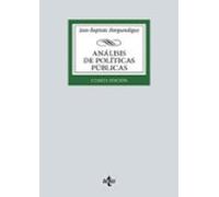 Análisis de políticas públicas (Derecho - Biblioteca Universitaria de Editorial Tecnos)