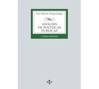 Análisis de políticas públicas (Derecho - Biblioteca Universitaria de Editorial Tecnos)