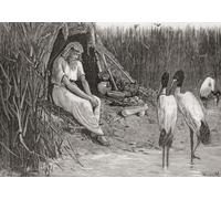 Análisis oculto en las marismas del delta. Análisis rey ciego de Egipto fue depuesto por Sabacos y después de esconderse en marismas durante cincuenta años volvió al poder. De la historia universal de