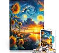 Análisis y lógica Flores Brillantes a la luz de la Luna Rompecabezas para Adolescentes de 1000 Piezas 26x38cm Juego de desafío único para Mayores de 14 años
