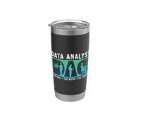 Analista de datos Dad The Idol The Myth Data Science Data Analyst Vaso térmico de acero inoxidable de doble pared