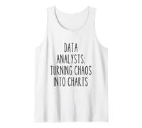 Analista de Datos Trabajo Divertido Estadística tecnológica Matemáticas Estadístico Camiseta sin Mangas