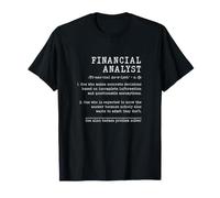 Analista Financiero Diccionario Divertido Definición Término Camiseta