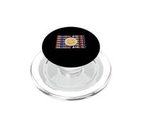 Analista Financiero Retro Sunflower Groovy Finanzas Trabajo Volver PopSockets PopGrip para MagSafe