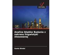 Analiza blędów Badania z zakresu lingwistyki stosowanej