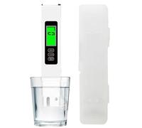 Analizador De Agua Potable, Probador Digital De Agua Potable, Herramienta de Medición Portátil con Luz Trasera Bicolor para Acuarios Peceras Hidroponía Estanques Elaboración de Cerveza