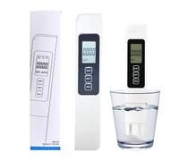 Analizador De Agua Potable, Tester Digital EC para Agua Potable, Medidor Portátil con Temperatura 0-9990ppm para Piscinas, Hogar y Elaboración de Vino