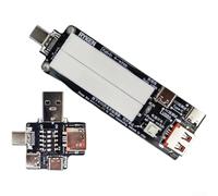 Analizador de alimentación USB RK-X3 M001 con configuración de línea Kelvin de 4 hilos para evaluación técnica de caída de voltaje de resistencia y capacidad de corriente (M001)