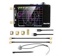 Analizador de antena de red vectorial para NanoVNA-PCB, 50kHz-1.5GHz HF VHF UHF probador con pantalla táctil de 2.8 pulgadas, batería de 1000mAh, para ranura MicroSD, para puertos SMA, S11 S21