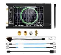 Analizador de antena red vectorial VNA 50 kHz a 6,3 GHz 4 pulgadas. Mide parámetros S, HF, VHF, UHF, ROE, retardo fase, gráfico Smith Pantalla de radiofrecuencia