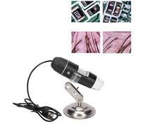 Analizador de Cabello y Cuero Cabelludo Digital, Microscopio Dermatológico 500x con LED, Detector de Folículos Pilosos para Diagnóstico Capilar Profesional en Salones de Belleza