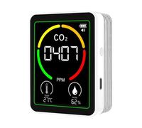 Analizador de clima interior - Sensor ambiental portátil para medir la temperatura y la humedad | Cuerpo de polímero con pantalla transparente, herramienta de lectura múltiple, práctico dispositivo de