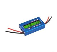 Analizador de energía CC 0-100A 4-60V Medidor de viento solar con pantalla LCD para monitoreo de voltaje actual vatio-hora en sistemas de baja tensión azul
