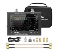 Analizador de espectro, Analizador de antena de red vectorial VNA VNA, LCD táctil de 7 ", 50KHz-4,4 GHz, UHF, HF, VHF, SWR, 100db, probador NanoVNA dinámico