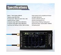 Analizador de espectro Analizador de red vectorial 3G con pantalla de 4,3/3,2/2,8 pulgadas, Analizador de antena SAA-2 VNA V2 de onda corta HF VHF UHF, filtro duplexor de medida(4.3 Inch 3G)